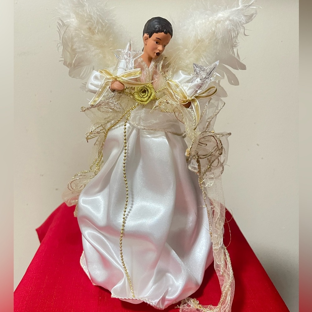 Kurt Adler Black Angel Tree Topper